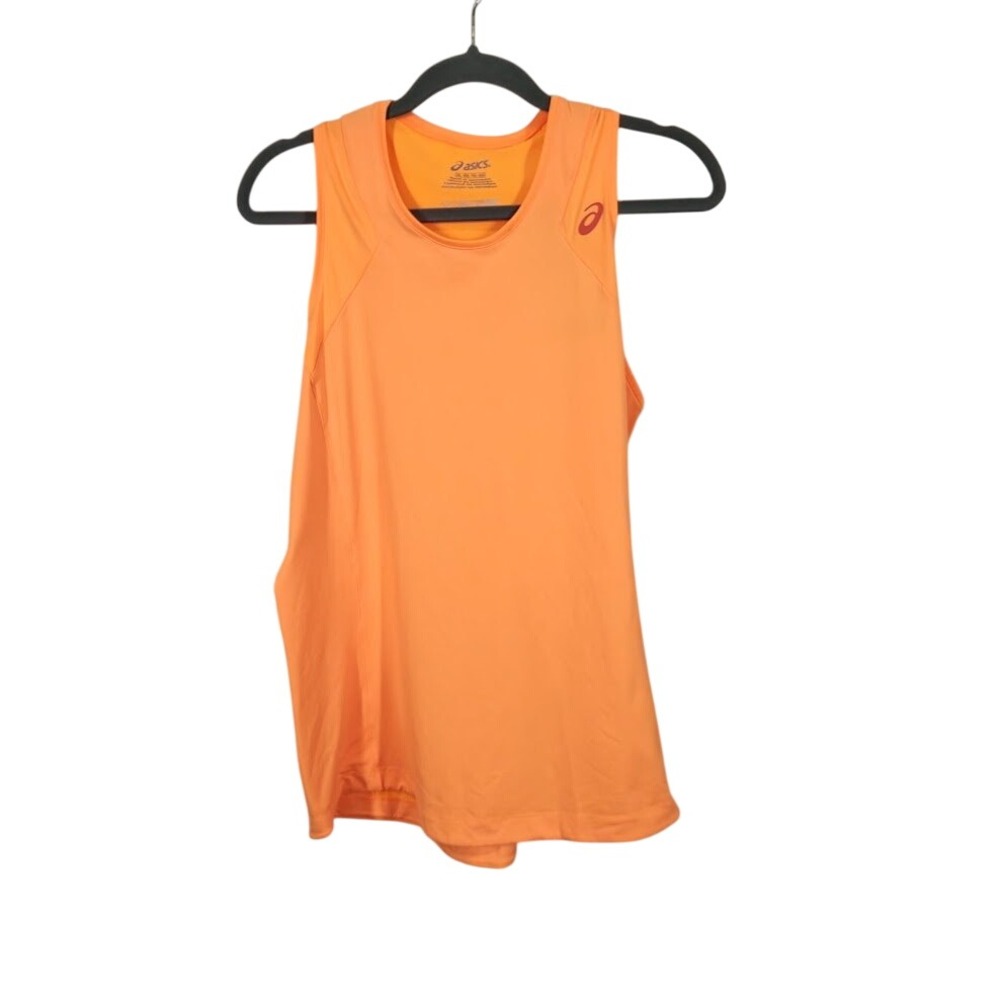 ASICS Women's Running Tank Top Sleeveless Orange Athletic Workout Gym XL